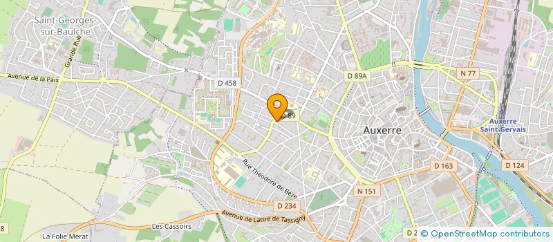 localisation de l'entreprise RESIDENCE JOFFRE  AUXERRE