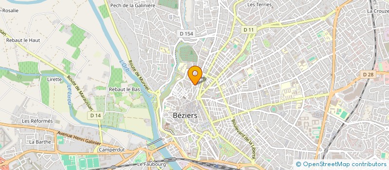 localisation de l'entreprise RESIDENCE JOSEPH FABRE  BEZIERS