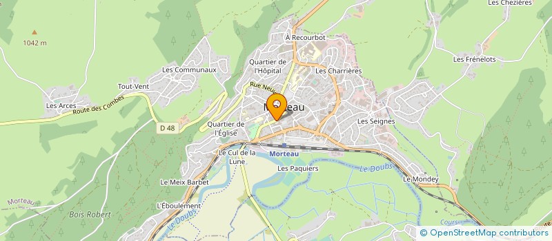 localisation de l'entreprise RESIDENCE KAIROS à MORTEAU