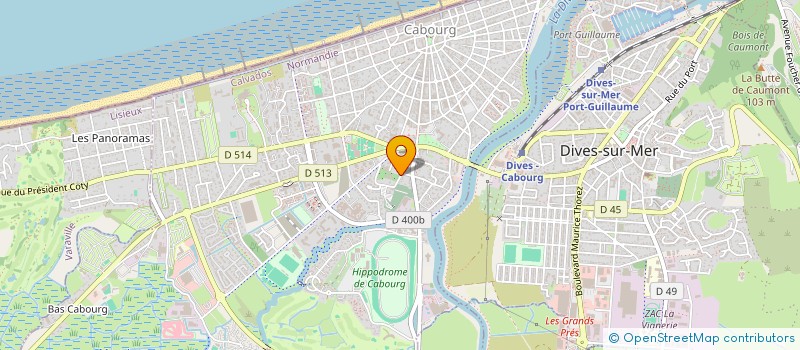 localisation de l'entreprise RESIDENCE KATIBURG  CABOURG