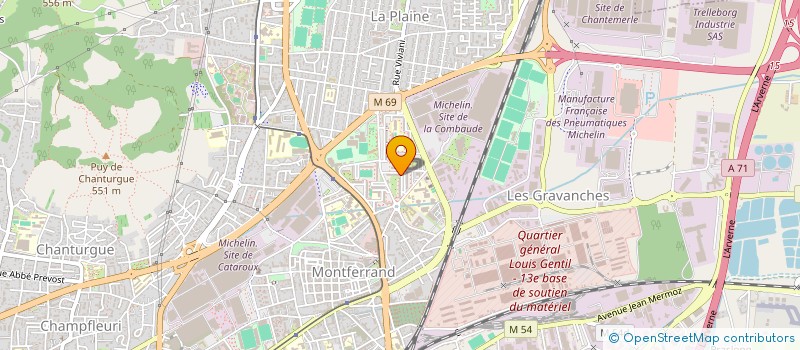 localisation de l'entreprise RESIDENCE KENNEDY  CLERMONT-FERRAND