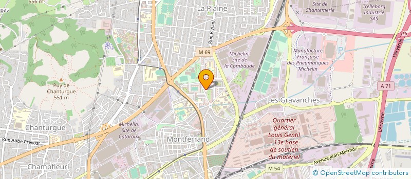 localisation de l'entreprise RESIDENCE KENNEDY  CLERMONT-FERRAND