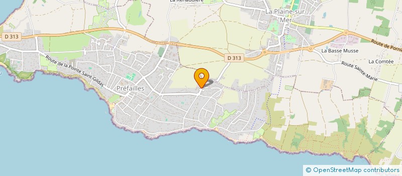 localisation de l'entreprise RESIDENCE KEROUARS  PREFAILLES