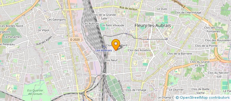 localisation de l'entreprise RESIDENCE KLEBER à FLEURY-LES-AUBRAIS