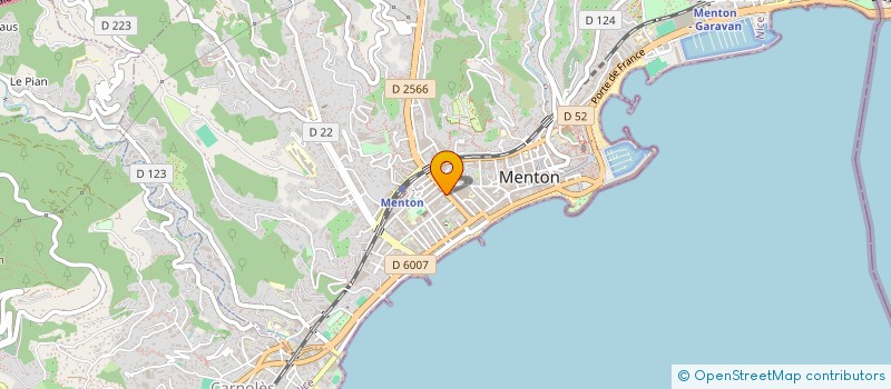localisation de l'entreprise RESIDENCE L'AMBASSADOR à MENTON