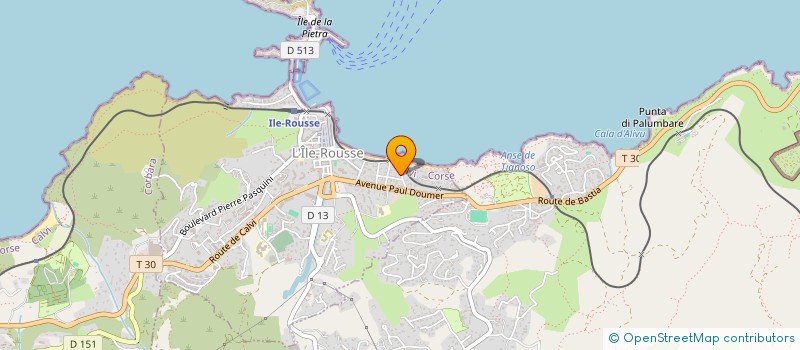 localisation de l'entreprise RESIDENCE L'AMIRAL à L'ILE-ROUSSE