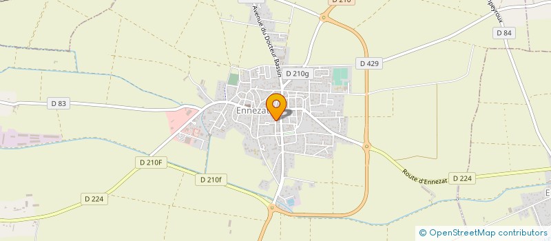 localisation de l'entreprise RESIDENCE L'ATELIER  ENNEZAT