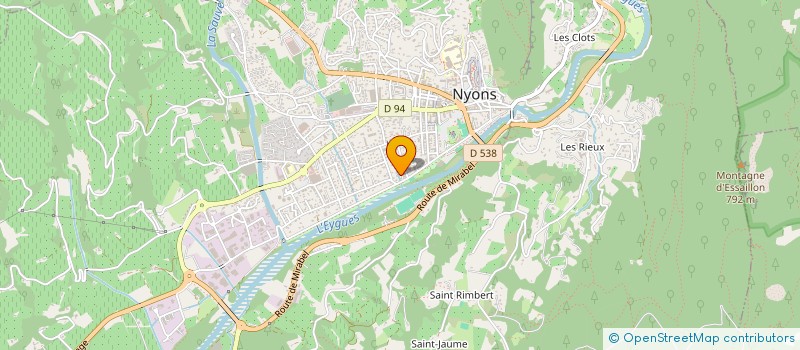 localisation de l'entreprise RESIDENCE L'ECOSSAIS  NYONS