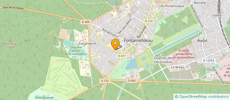 localisation de l'entreprise RESIDENCE L'EMPIRE  FONTAINEBLEAU