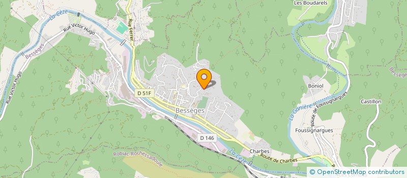 localisation de l'entreprise RESIDENCE L'ETOILE CEVENOLE  BESSEGES