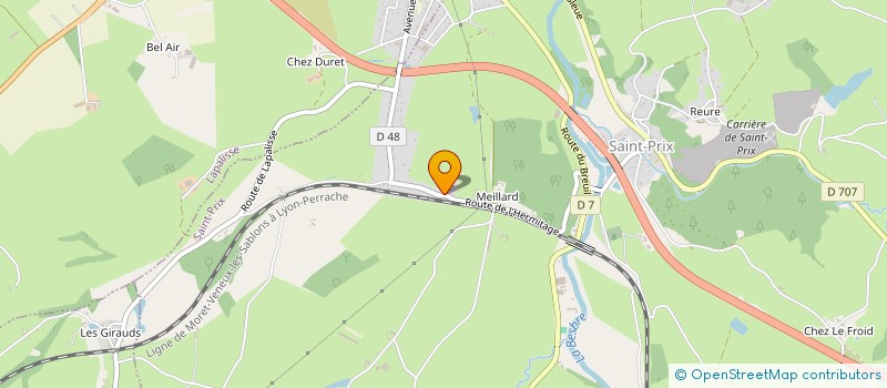 localisation de l'entreprise RESIDENCE L HERMITAGE à SAINT-PRIX