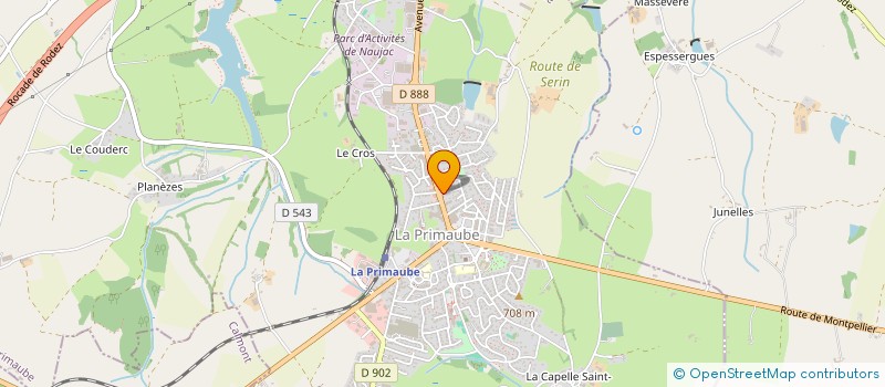 localisation de l'entreprise RESIDENCE L'OCCITANIE  LUC-LA-PRIMAUBE