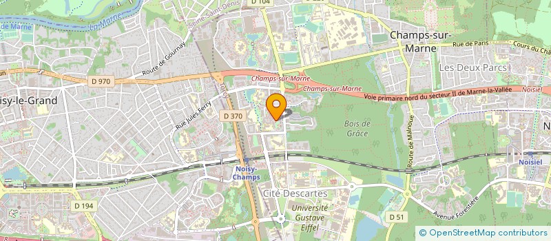 localisation de l'entreprise RESIDENCE L'OREE DU BOIS  CHAMPS-SUR-MARNE