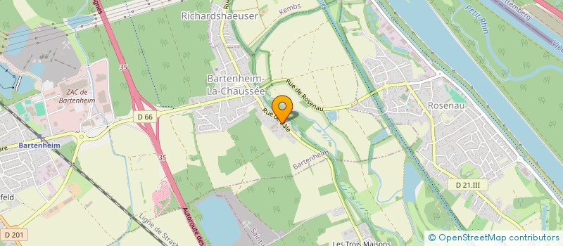 localisation de l'entreprise RESIDENCE L'OREE DU BOIS  BARTENHEIM