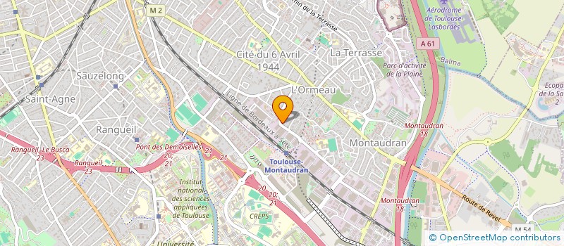 localisation de l'entreprise RESIDENCE L'US ILOT J  TOULOUSE