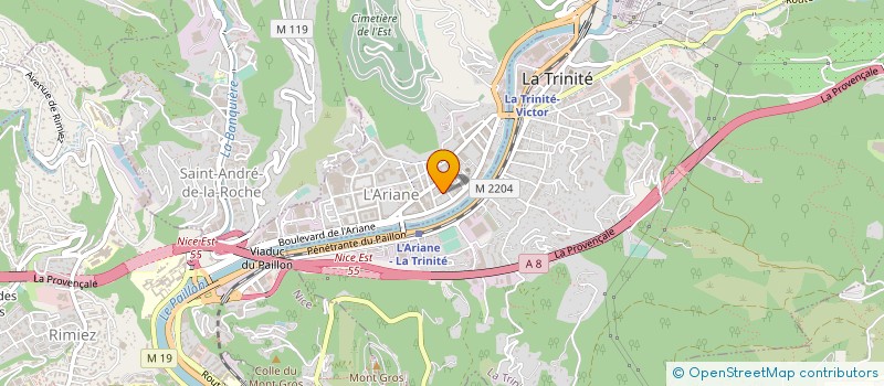 localisation de l'entreprise RESIDENCE LA BEAUVOISINNIERE à NICE