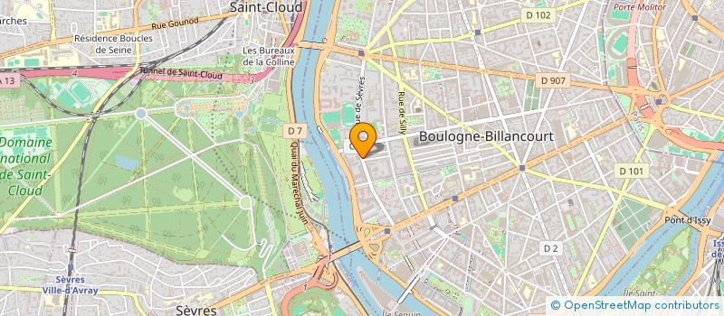localisation de l'entreprise RESIDENCE LA BERANGERE à BOULOGNE-BILLANCOURT