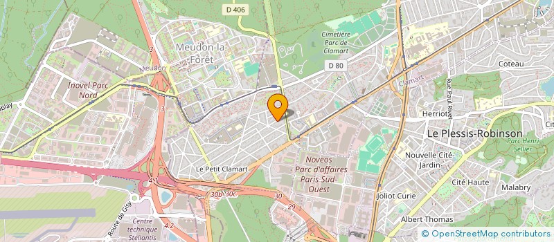 localisation de l'entreprise RESIDENCE LA CHATAIGNERAIE à CLAMART