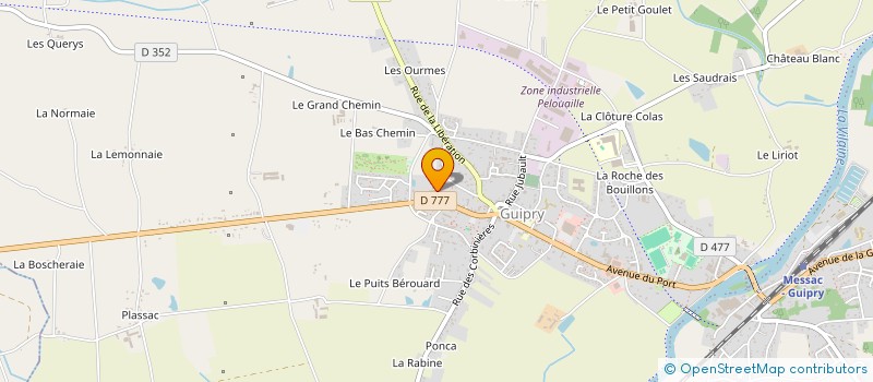 localisation de l'entreprise RESIDENCE LA COQUELLERAIE  GUIPRY-MESSAC