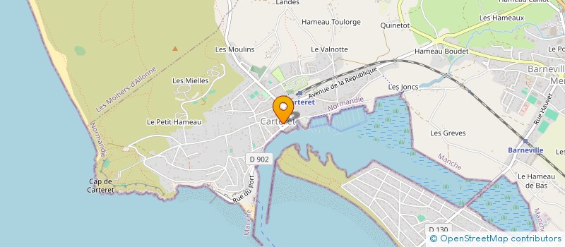 localisation de l'entreprise RESIDENCE LA COTE DES ISLES  BARNEVILLE-CARTERET