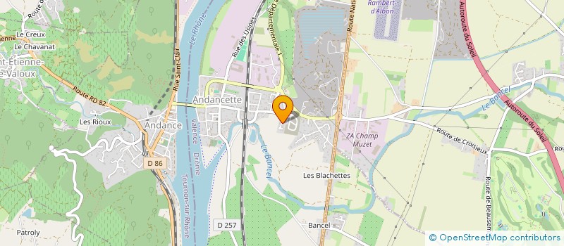 localisation de l'entreprise RESIDENCE LA CROIX D'OR  SAINT RAMBERT D'ALBON