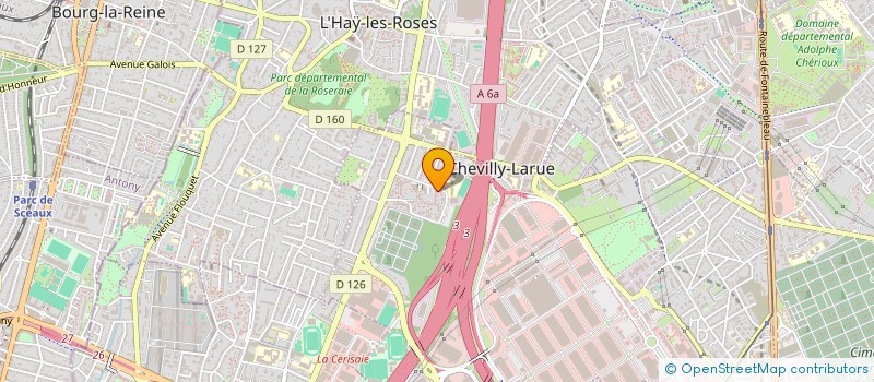 localisation de l'entreprise RESIDENCE LA CROIX DU SUD  CHEVILLY-LARUE