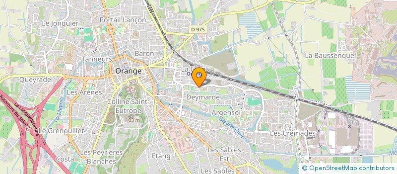 localisation de l'entreprise RESIDENCE LA DEYMARDE  ORANGE