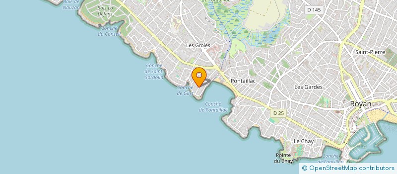 localisation de l'entreprise RESIDENCE LA GALERNE  VAUX-SUR-MER