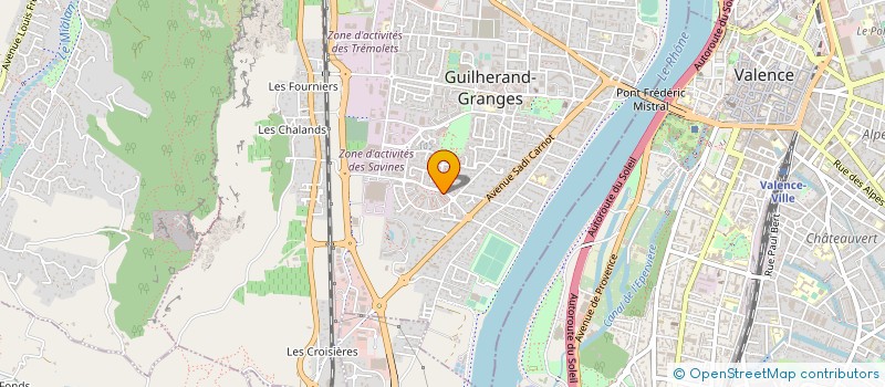 localisation de l'entreprise RESIDENCE LA LANGUEDOCIENNE  GUILHERAND-GRANGES