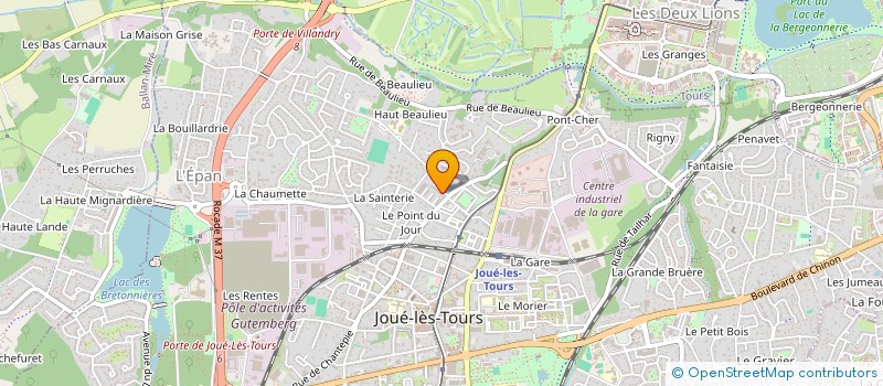 localisation de l'entreprise RESIDENCE LA MARBELLIERE  JOUE-LES-TOURS