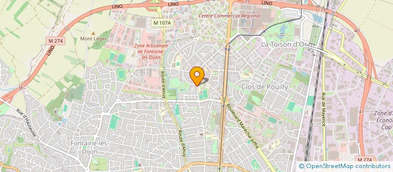 localisation de l'entreprise RESIDENCE LA MUZARDIERE à DIJON