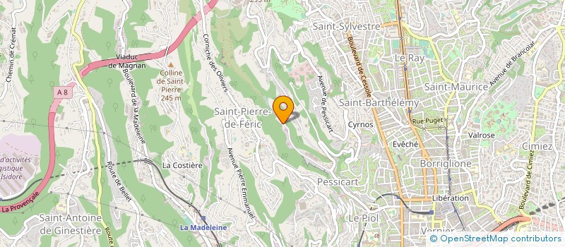 localisation de l'entreprise RESIDENCE LA PALMERAIE à NICE