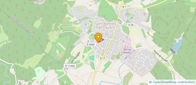 localisation de l'entreprise RESIDENCE LA QUINTESSENCE  SAINT-MATHIEU-DE-TREVIERS