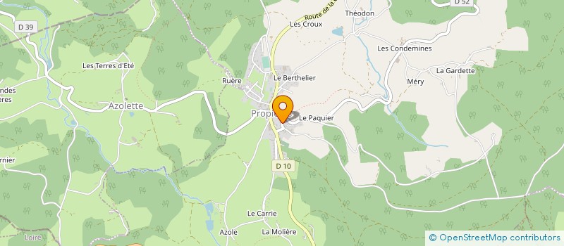 localisation de l'entreprise RESIDENCE LA ROCHE D AJOUX à PROPIERES