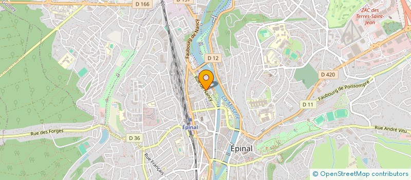 localisation de l'entreprise RESIDENCE LA ROMAINE  EPINAL