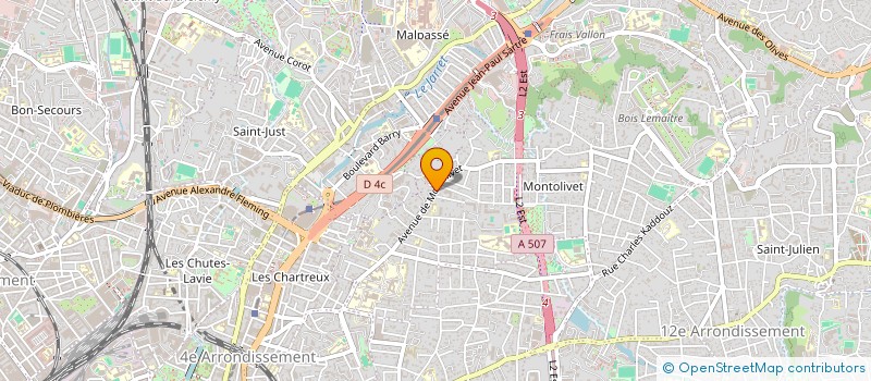 localisation de l'entreprise RESIDENCE LA ROSERAIE à MARSEILLE