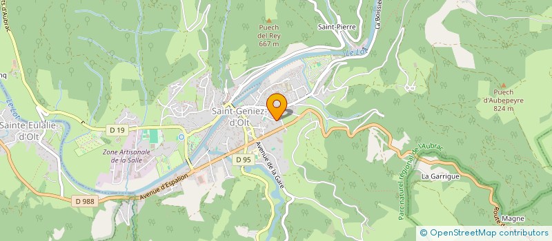 localisation de l'entreprise RESIDENCE LA SAGNE  SAINT GENIEZ D'OLT ET D'AUBRAC