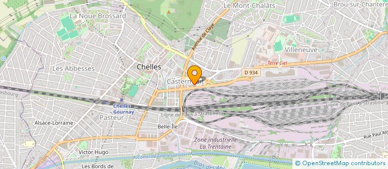 localisation de l'entreprise RESIDENCE LA SCALA  CHELLES