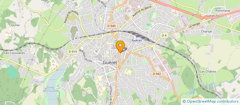 localisation de l'entreprise RESIDENCE LA VALLEE DES CHERS  GUERET