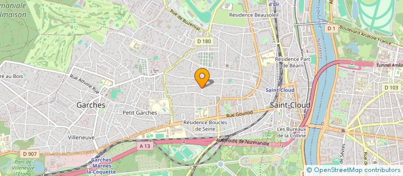 localisation de l'entreprise RESIDENCE LA VIGNE SAS à SAINT-CLOUD