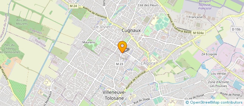 localisation de l'entreprise RESIDENCE LA VIMONA IMMO DE BRAUWER  CUGNAUX