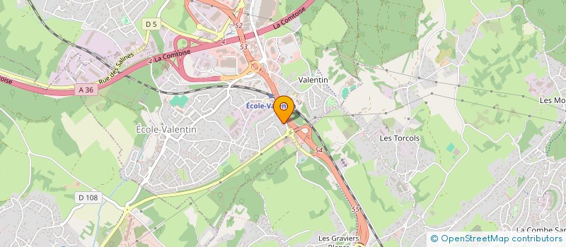 localisation de l'entreprise RESIDENCE LAMY FRERES  ECOLE-VALENTIN