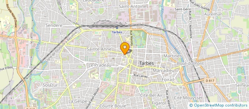 localisation de l'entreprise RESIDENCE LARAN  TARBES