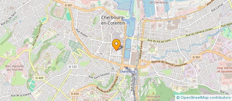 localisation de l'entreprise RESIDENCE LAVIEILLE  CHERBOURG-EN-COTENTIN