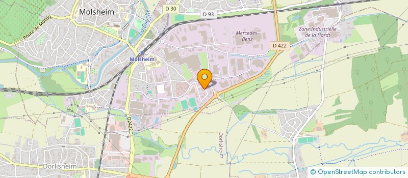 localisation de l'entreprise RESIDENCE LE 33 à MOLSHEIM