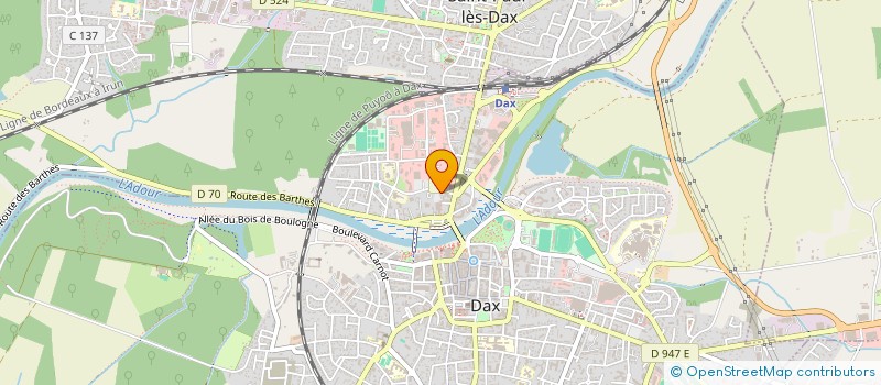 localisation de l'entreprise RESIDENCE LE BAS SABLAR  DAX