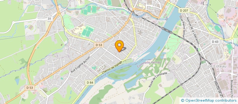 localisation de l'entreprise RESIDENCE LE BLANQUI  ROANNE