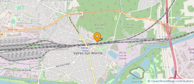 localisation de l'entreprise RESIDENCE LE BOIS DE VAIRES  VAIRES-SUR-MARNE