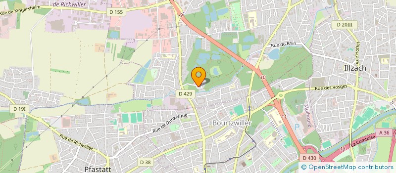 localisation de l'entreprise RESIDENCE LE BOSQUET  KINGERSHEIM