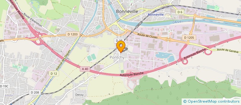 localisation de l'entreprise RESIDENCE LE CARDUCCI  BONNEVILLE